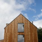 Scottish larch cladding front view